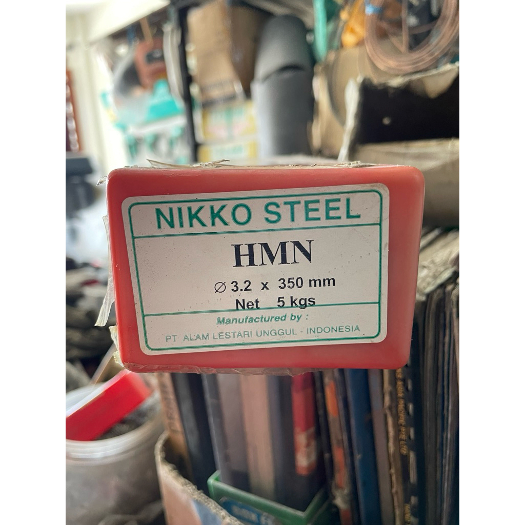 Kawat las HMN 3.2mm x 350mm Nikko Steel 5Kg Kawat las Mangan 3.2mm
