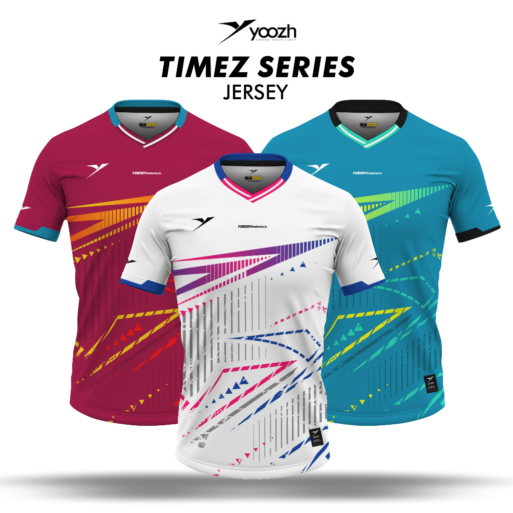 Baju badminton Yoozh TIMEZ series custom jersey badminton custom celana badminton