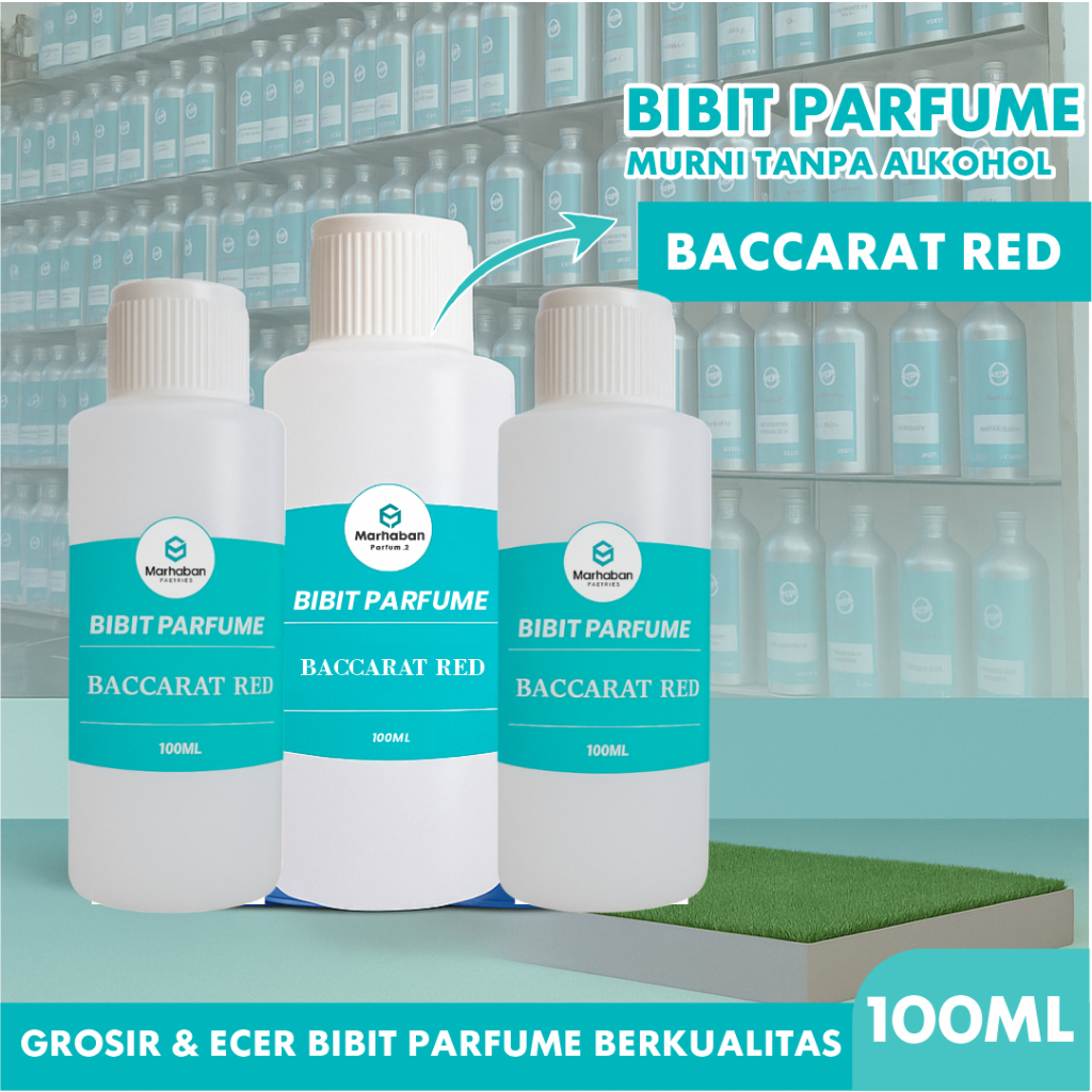 Bibit Parfum Murni Non Alkohol BACCARAT RED Tanpa Campuran 100ml Tahan Lama