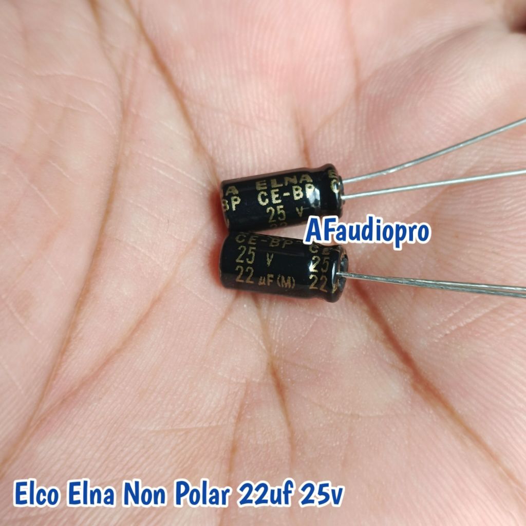 Elco Elna Non Polar 22uf 25v Original, Audio High Quality Performance