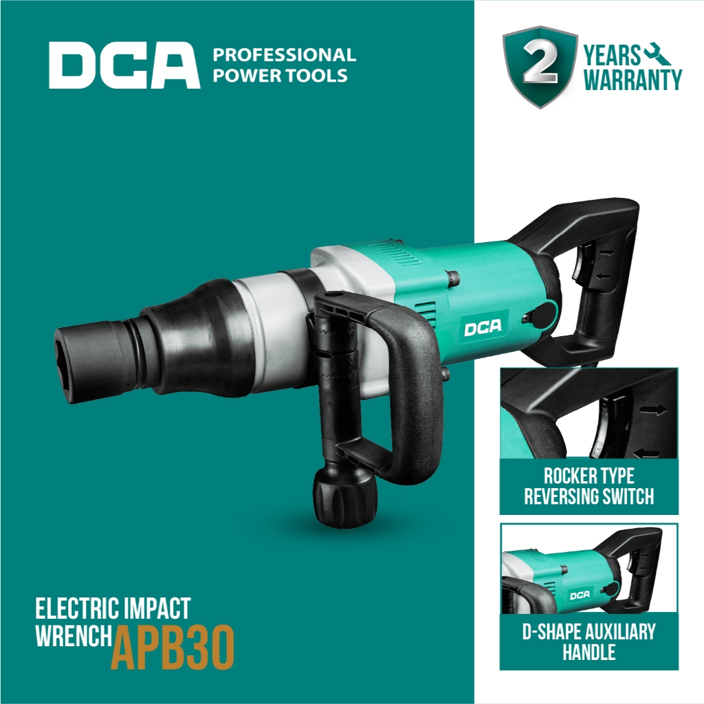 DCA Electric Impact Wrench / Kunci Impact Listrik 1050Watt SQ 1 Inch 900Nm APB30