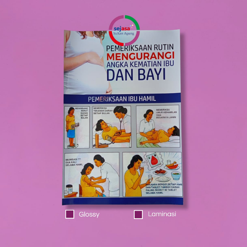 Poster Kebidanan | Poster Pemeriksaan Ibu Hamil | Poster Ibu Dan Anak | Poster Kehamilan