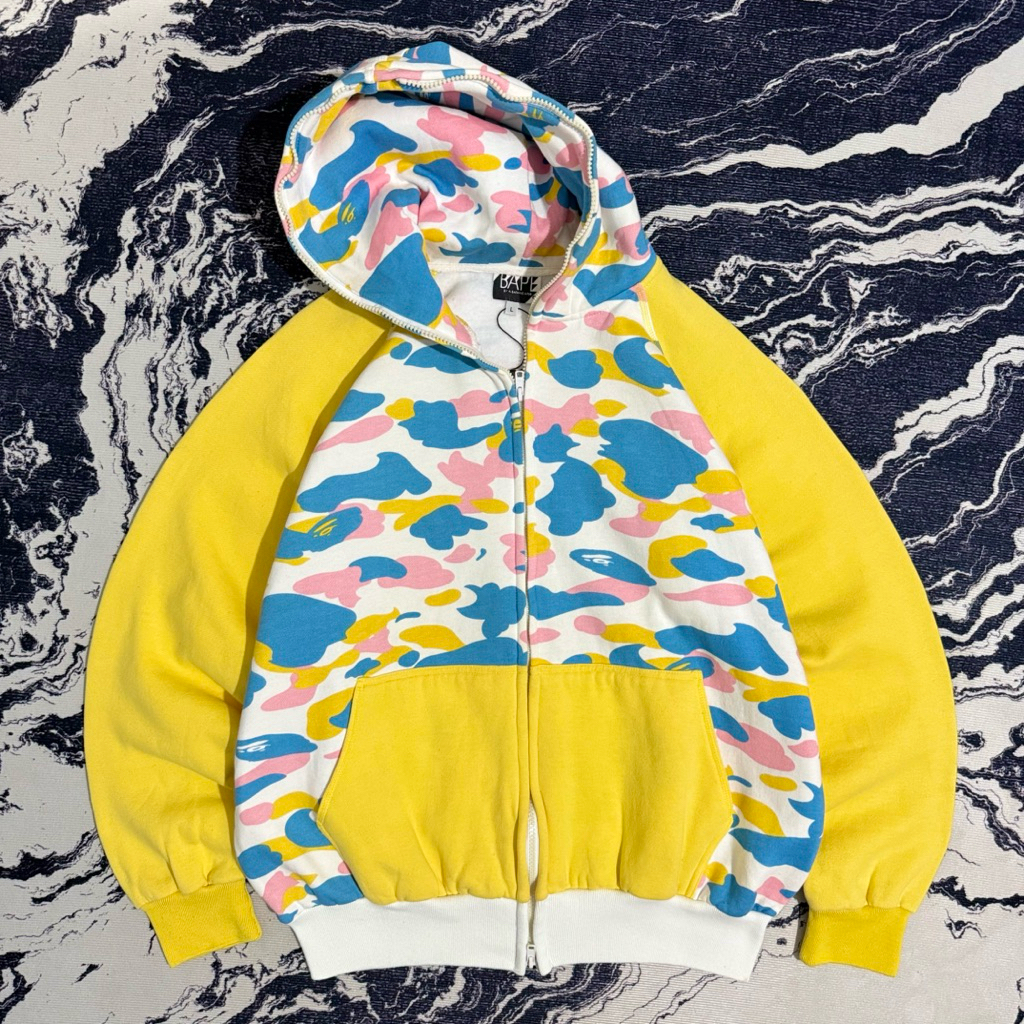 OG bape candy camo multi full ziphoodie
