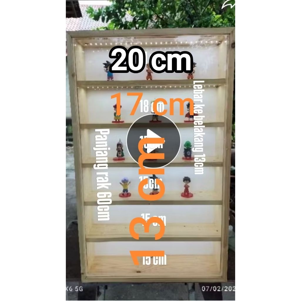 rak mainan kayu custom