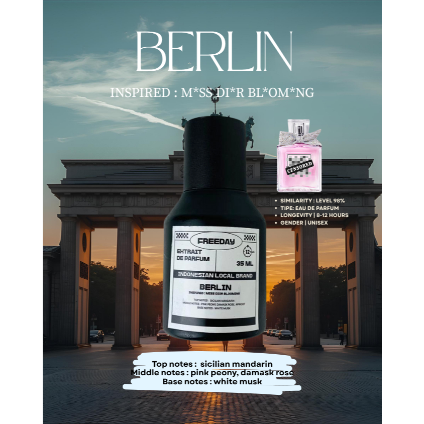 COD FREEDAY EDP PERFUME Parfum WANITA Freeday DUPE Long Lasting 12H Extrait De Parfum 100ML - 35ML -