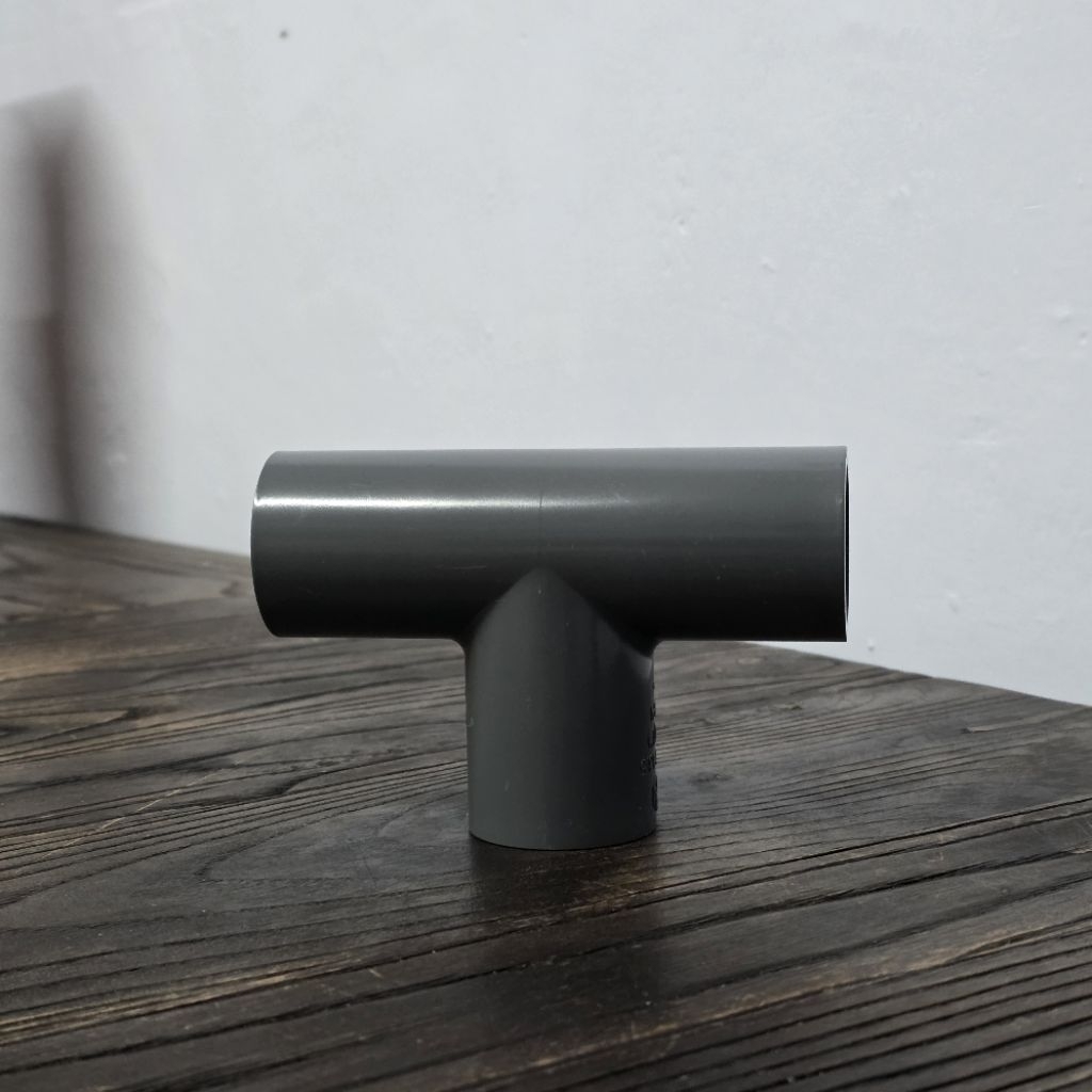 SAMBUNGAN PIPA PVC 1 Inch TEE (T) 25 mm SCG 13.5 Fitting Pipa Air Abu-abu