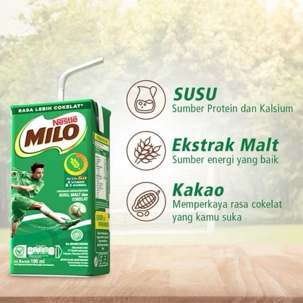 susu uht nestle milo susu coklat