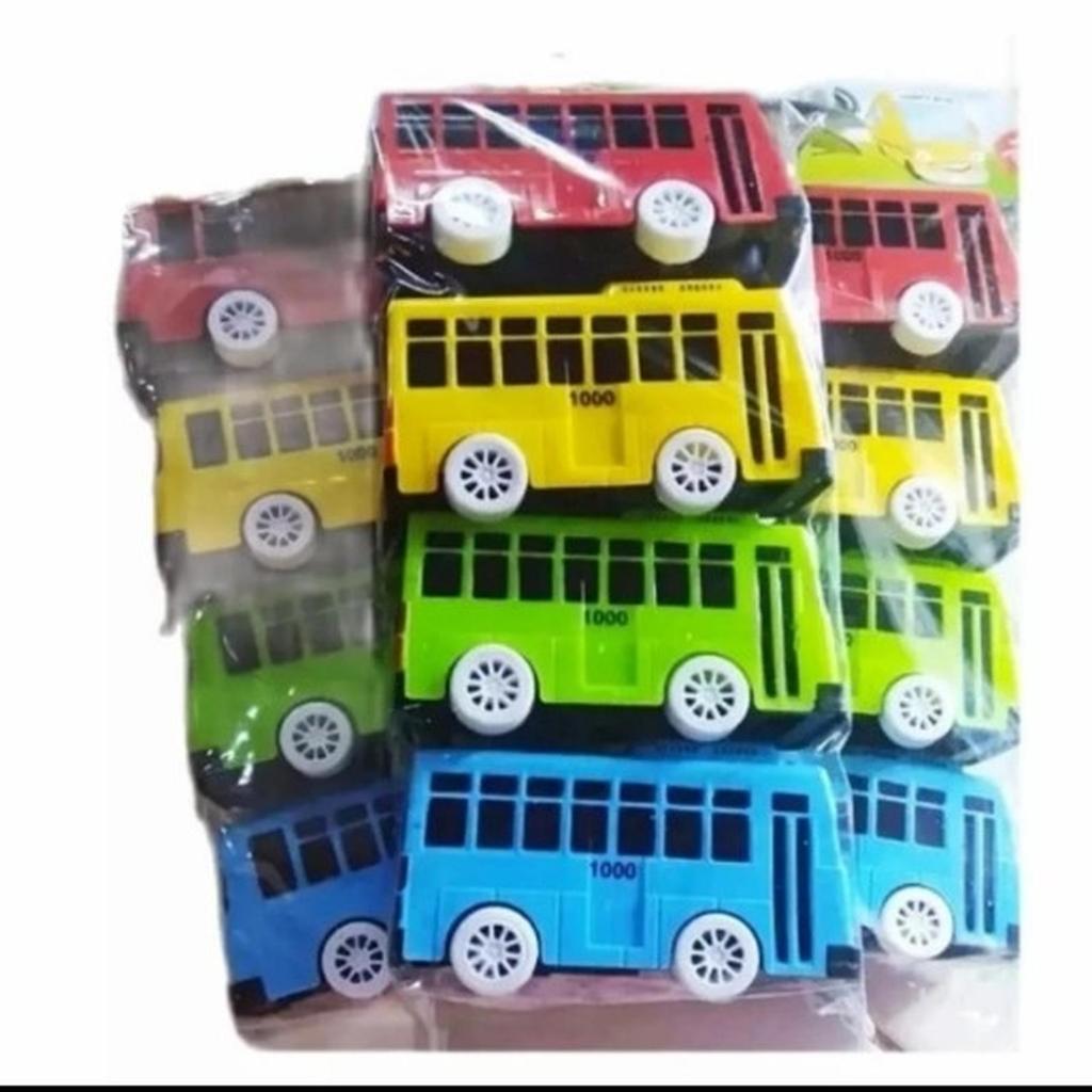 Mainan Mobil Tayo isi 4pcs Bus Toya lokal Gogo Toya Bus