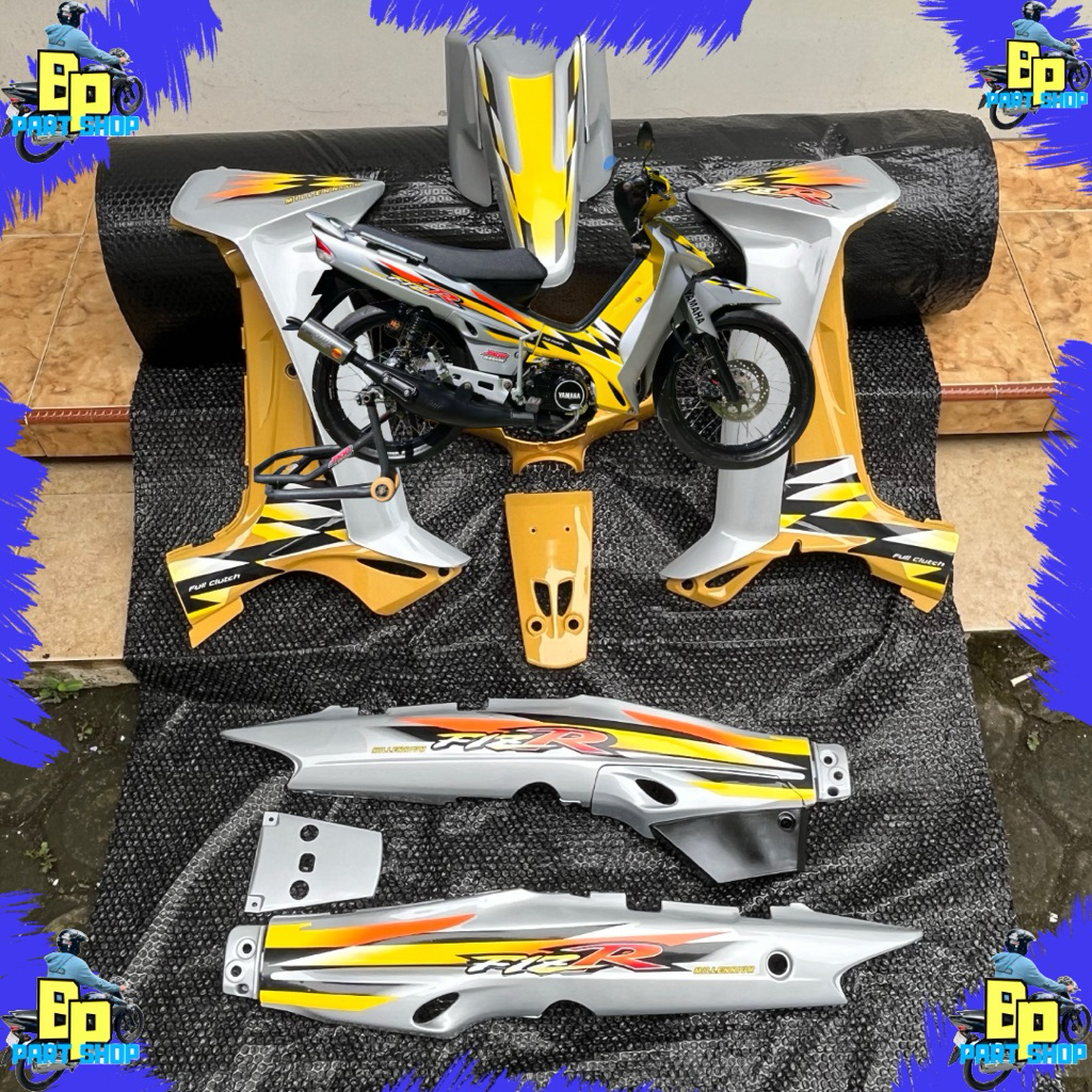 body set fiz r millenium kuning silver set striping