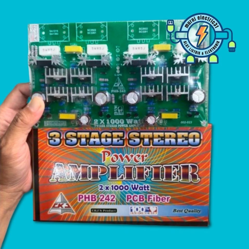 kit driver power amplifier stereo 3 stage / 3 tingkat 2 x 1000 watt CKJ