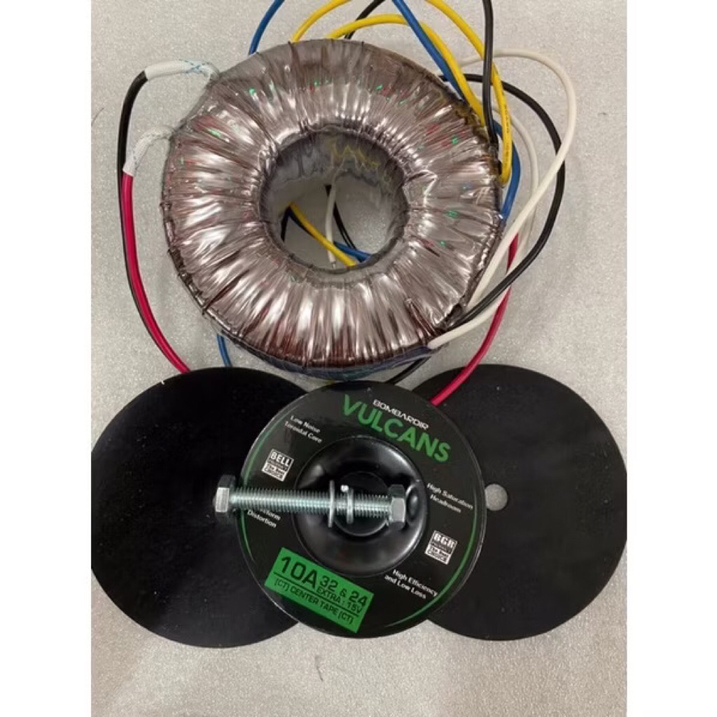 TRAFO DONAT 10A 32V 24V CT VULCANS BOMBARDIR TRAVO TOROID VULCANS BOMBARDIR 10 AMPER CT 32 VOLT 24 V