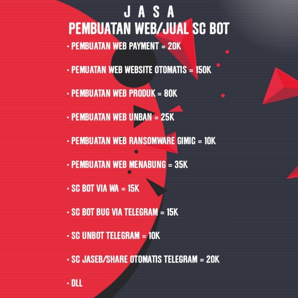 JASA PEMBUATAN WEBSITE/SCRIPT BOT