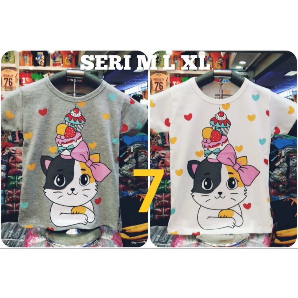 Kaos anak cewek  Ginora no 7
