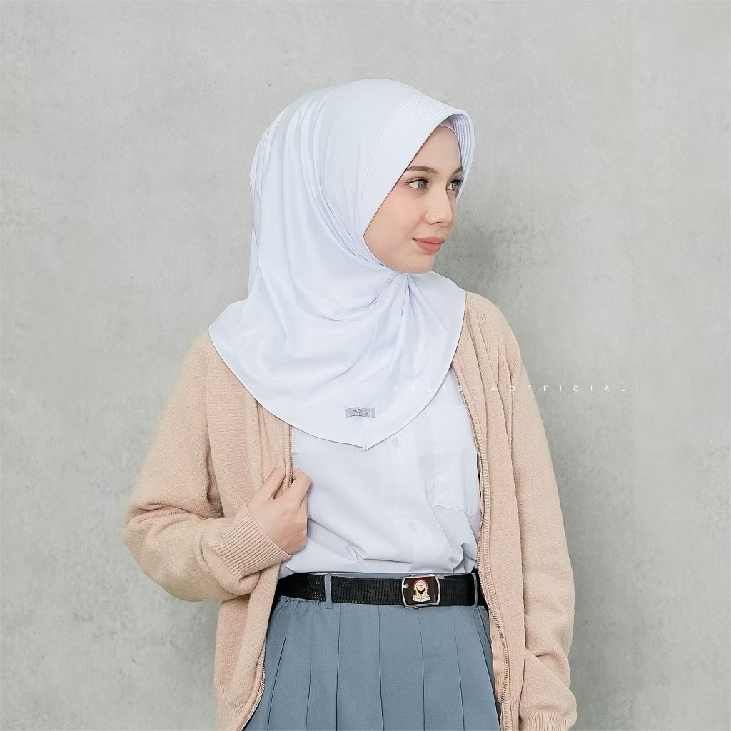 Hijab Bergo Sporty Jersey Premium M/Jilbab Instan Hamidah
