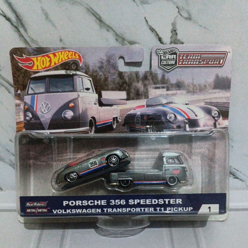 Hotwheels Team Transport Porsche 356 & VW T1 Pick Up