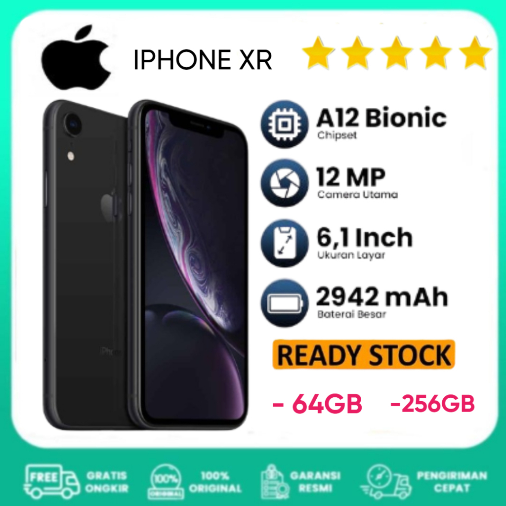 IPHONE XR RAM 64GB//IPHONE XR RAM 256GB BERGARANSI