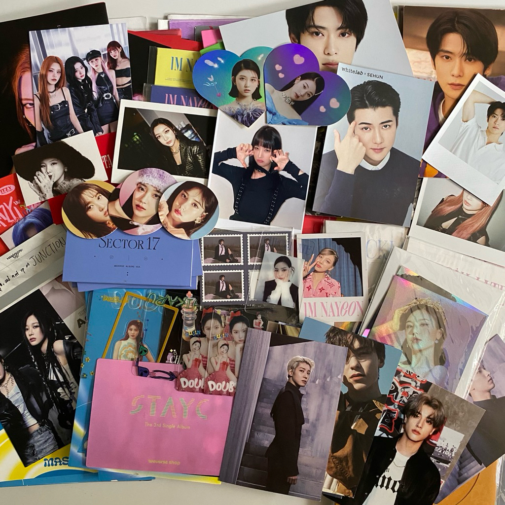 SHARING INCLUSION PRINTILAN ALBUM OFFICIAL KPOP INCLUSIONS EXO NCT ENHYPEN TXT LE SSERAFIM SECRET NU