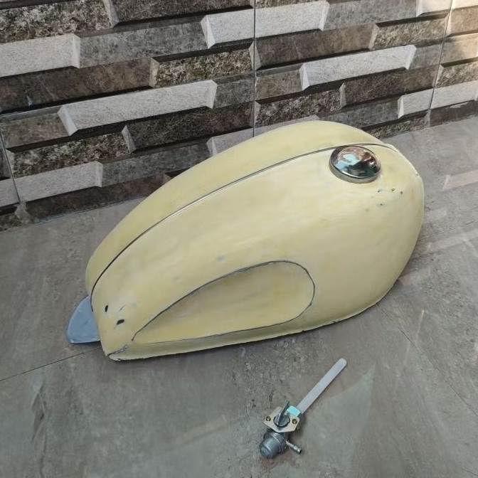 Tangki British Bahan Plat Drum BSA Klasik Custom