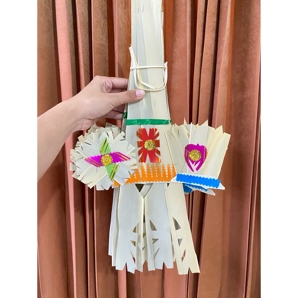 Ceniga Tamiang Kolem Kuningan Tamiang Kulem Kuningan Ceniga Kuningan Lamak Kuningan isi 10 pcs