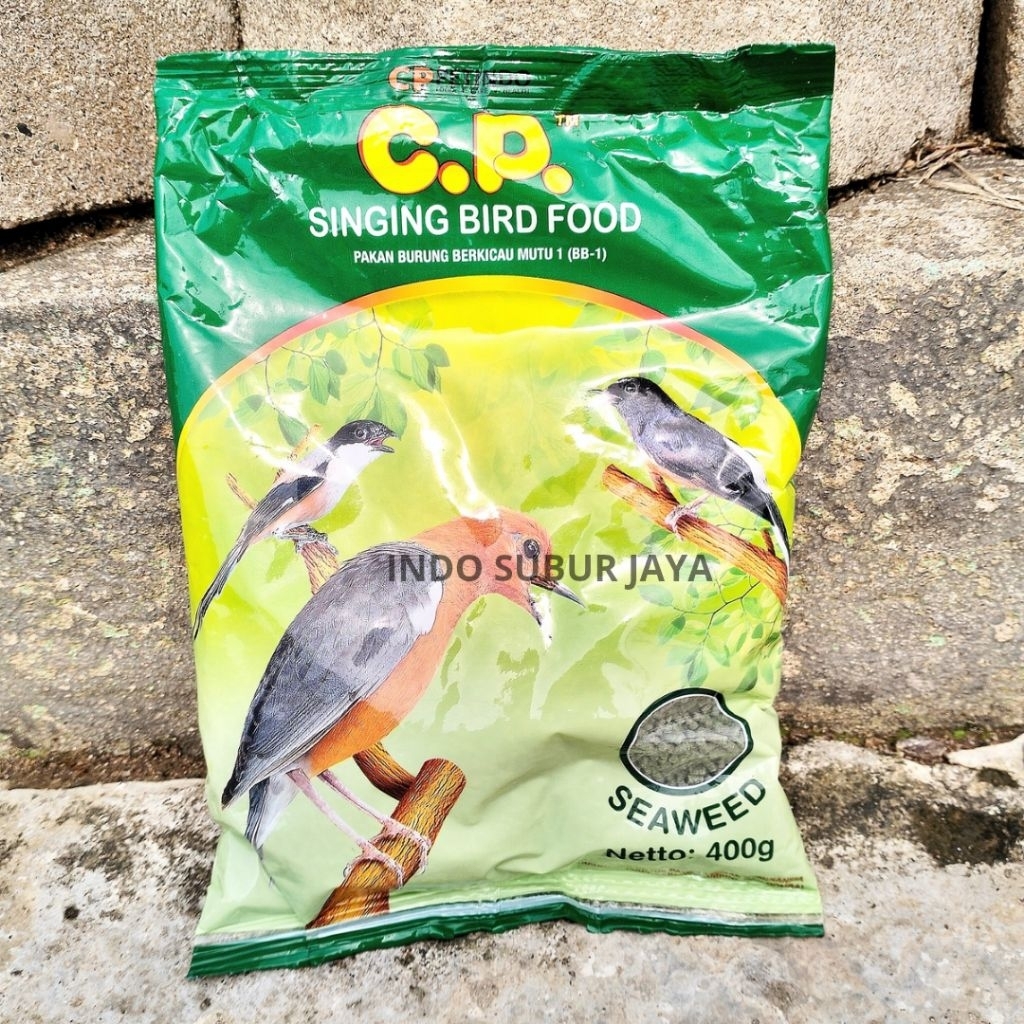 CP 400 Gram Rumput Laut Pur Pakan Burung Murai Batu, Kacer, Cendet