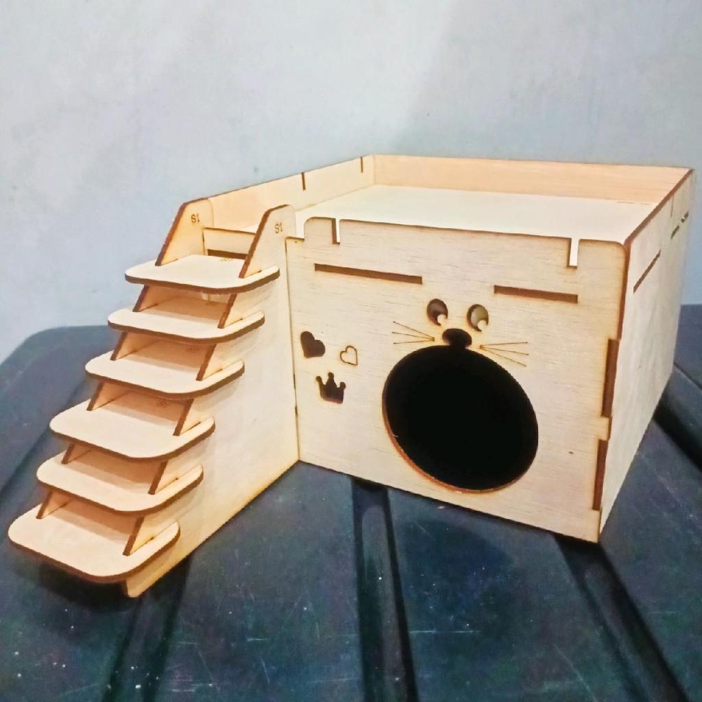 S2 Rumah hamster Syrian dewasa, rumah hamster jumbo, Rumah hamster khusus syrian jumbo besar