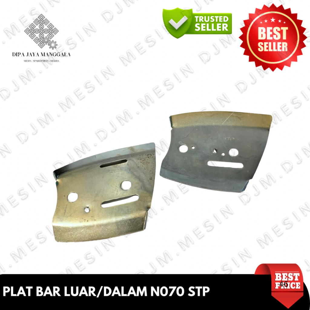Sparepart Chainsaw Plat Bar Luar 070 Senso Sinso Mesin Gergaji inner guide plate outer guide plate s