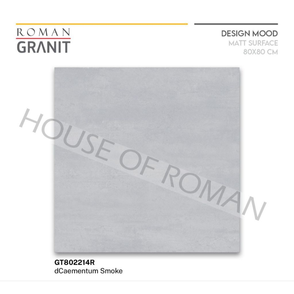 Roman Granit GT802214R dCaementum Smoke 80x80 Kw2