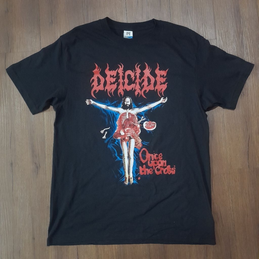 T-Shirt DEICIDE Once Upon The Cross /kaos band/kaos musik/bootleg
