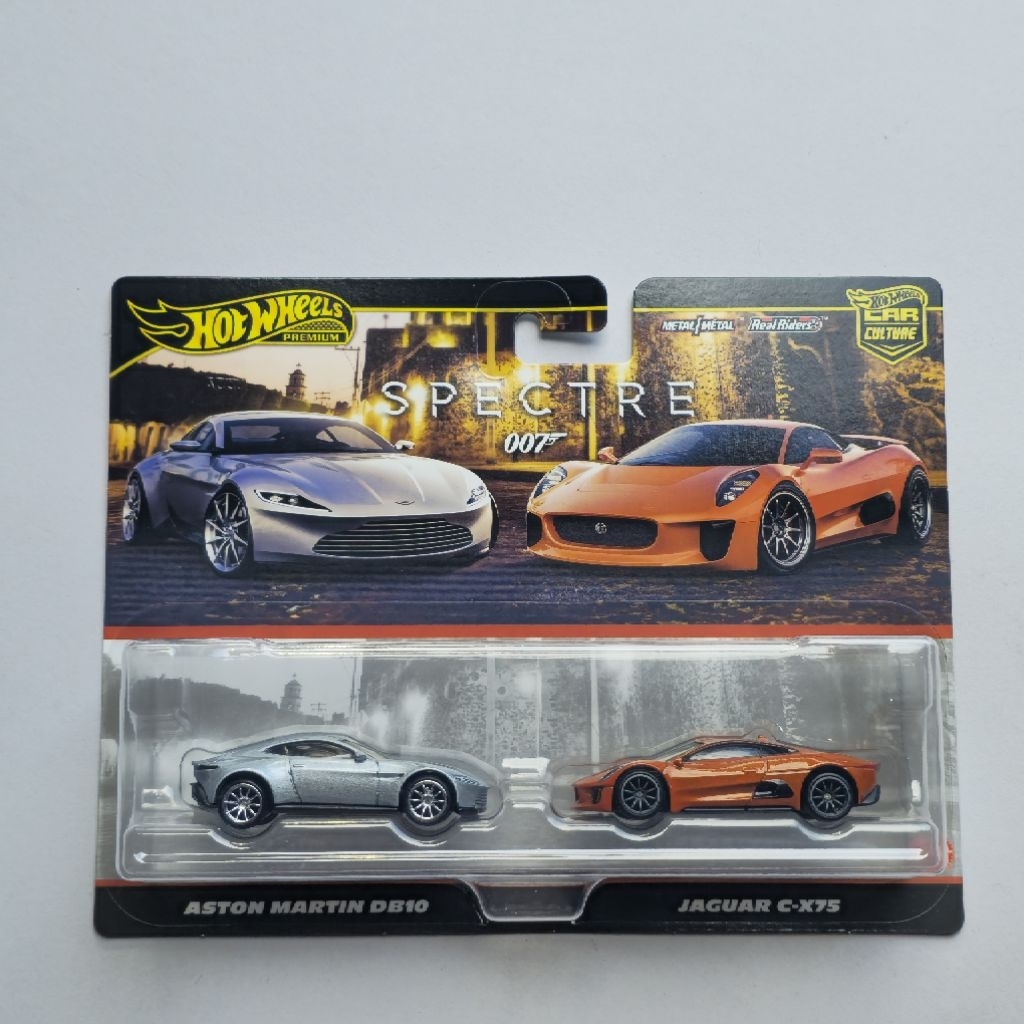 Hot Wheels Premium 2 Packs Spectre 007 Aston Martin DB10 & Jaguar X-C75