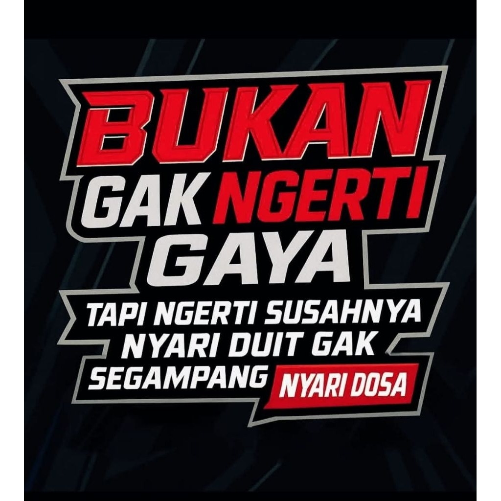 stiker  kata kata viral keren