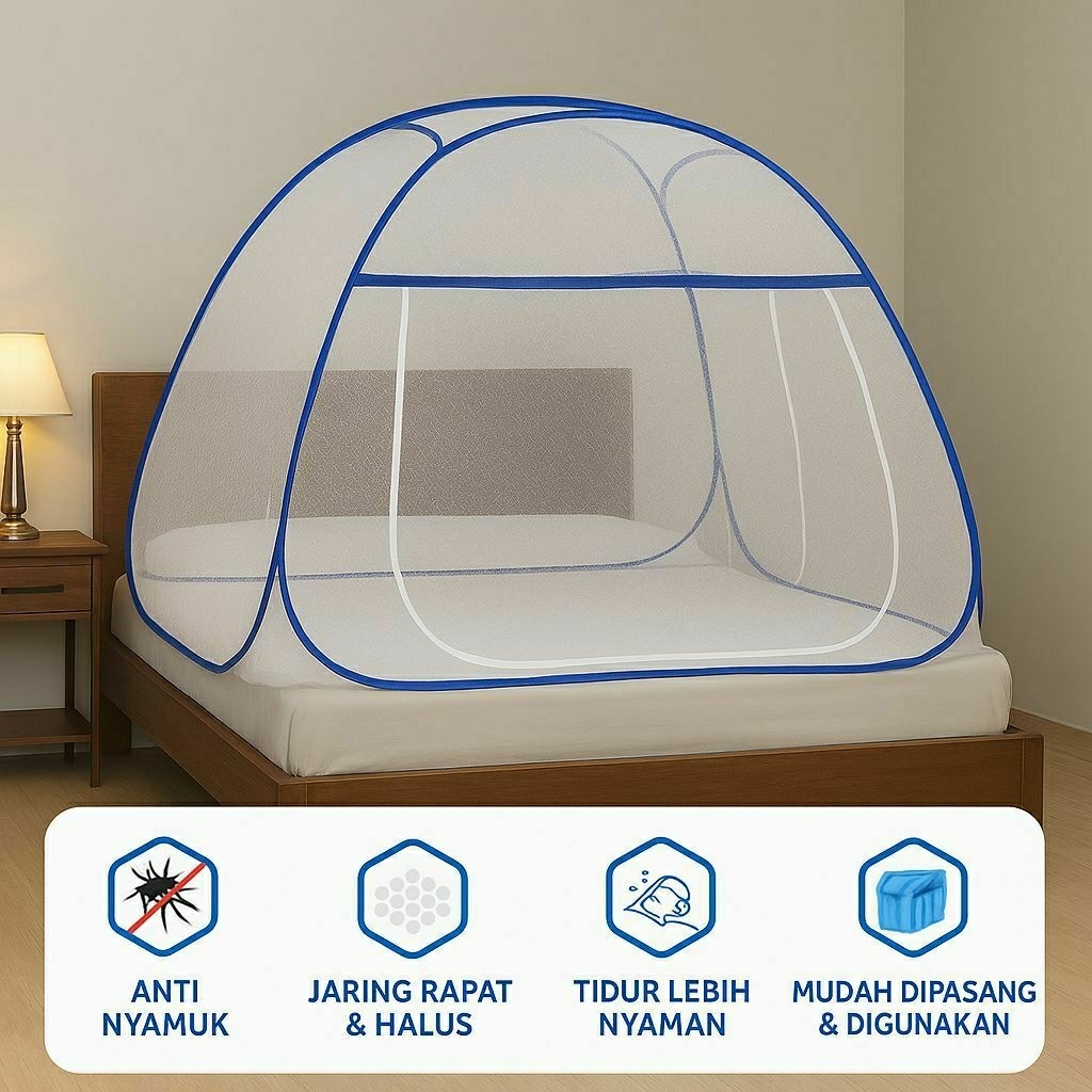Kelambu Tidur Anti Nyamuk Kelambu Lipat Kelambu Original Kelambu Perlengkapan Kamar Tidur