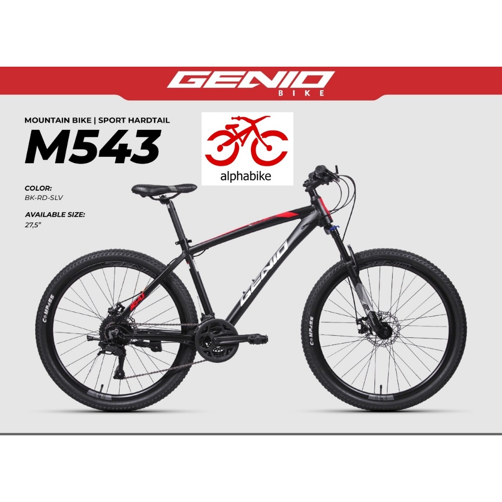 SEPEDA GUNUNG MTB 27.5 GENIO MTB M543 27SP ALLOY