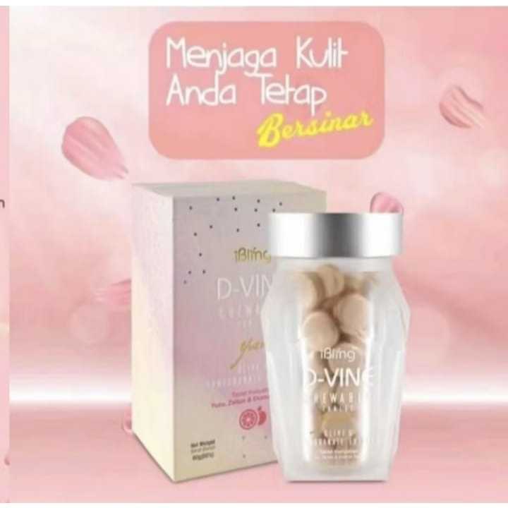 D-VINE Candy ISI 20 BUTIR Collagen Herbal Asli Dvine D Vine Anti Aging Pemutih Wajah Herbal Original