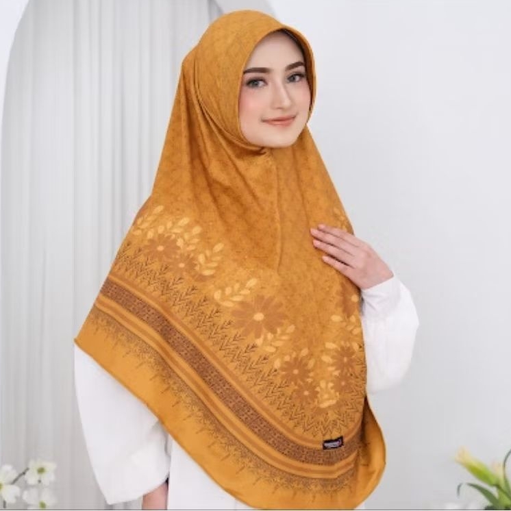 Jilbab Instan Daily Hijab Bergo Motif Printing jumbo xxl