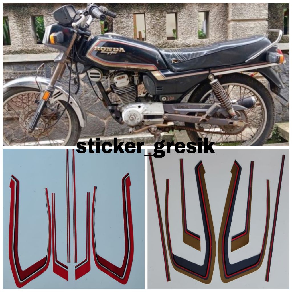 striping sticker gl pro platina 1983