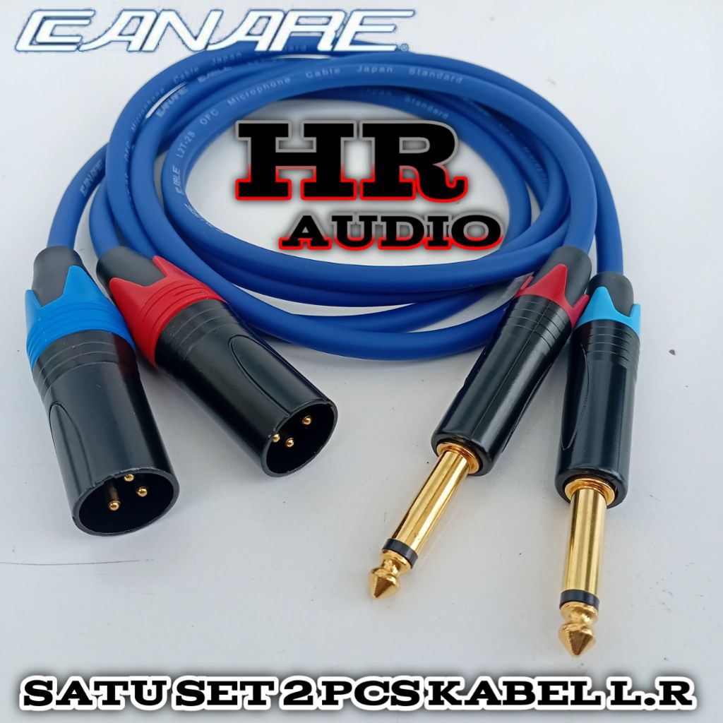Kabel Jek Audio Mixer Ke Power Satu Set Jack Akai To Xlr Male
