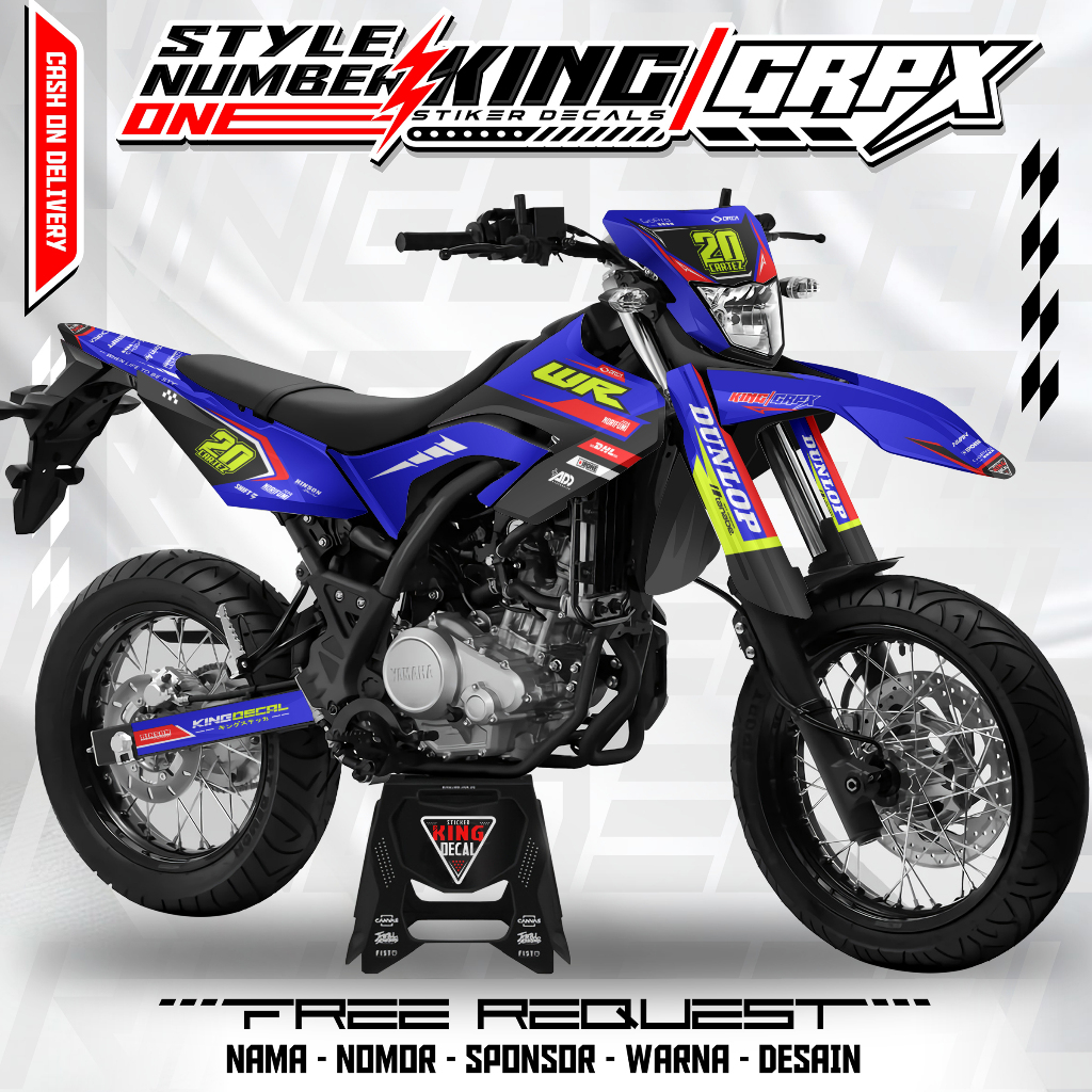Decal Wr /  Stiker Yamaha Wr 155 Superglossy Premium - Decal Custom Yamaha Wr 155 6