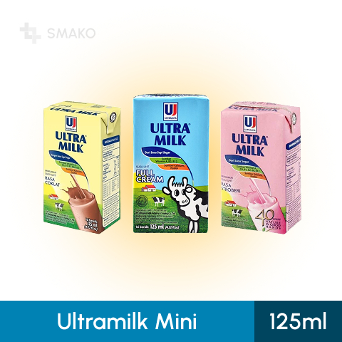 Ultramilk 125ml Plain, Strawberry, Chocolate