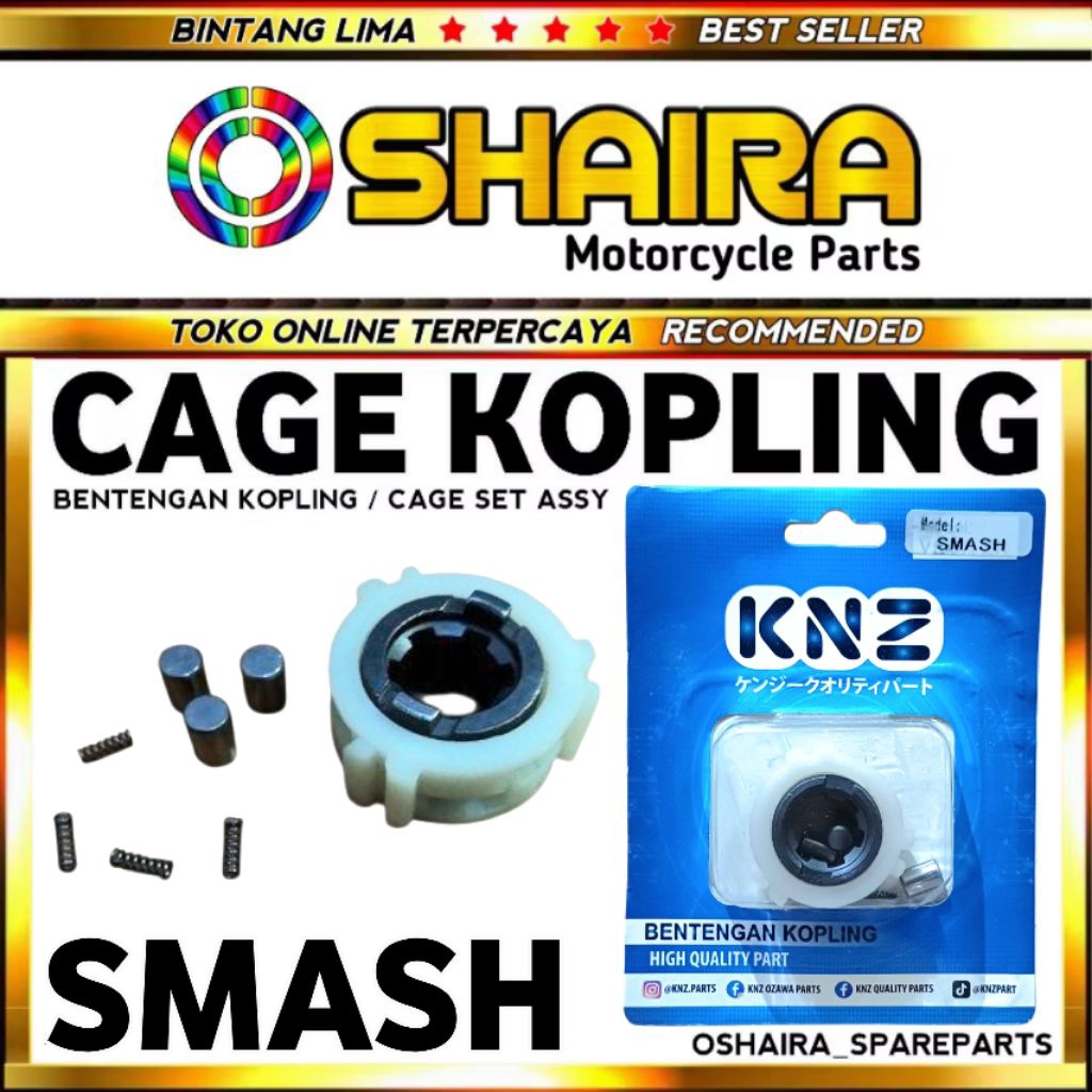 CAGE KOPLING SMASH 110 LAMA / BENTENGAN KOPLING SMASH NEW / CAGE SET ASSY SMASH TITAN / SHOGUN 110 /
