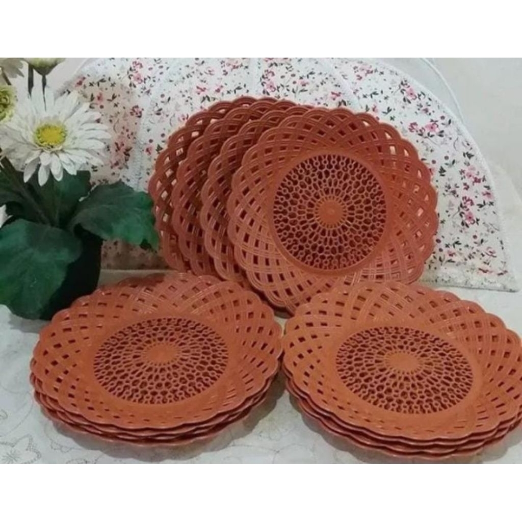 piring rotan 1 lusin