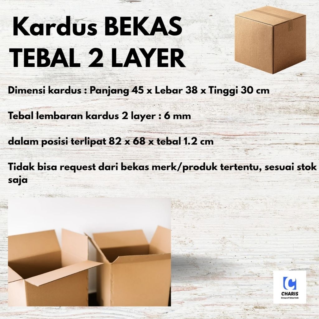 KARDUS BESAR BEKAS UNTUK PINDAHAN PACKING TEBAL 2 LAYER