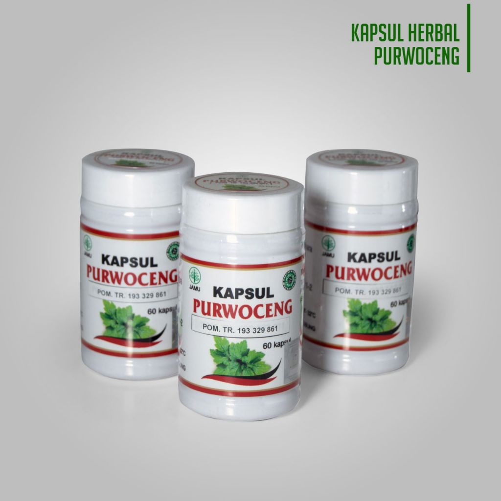 Kapsul Herbal Ekstrak Purwoceng isi 60,Ori ALGHUROBA
