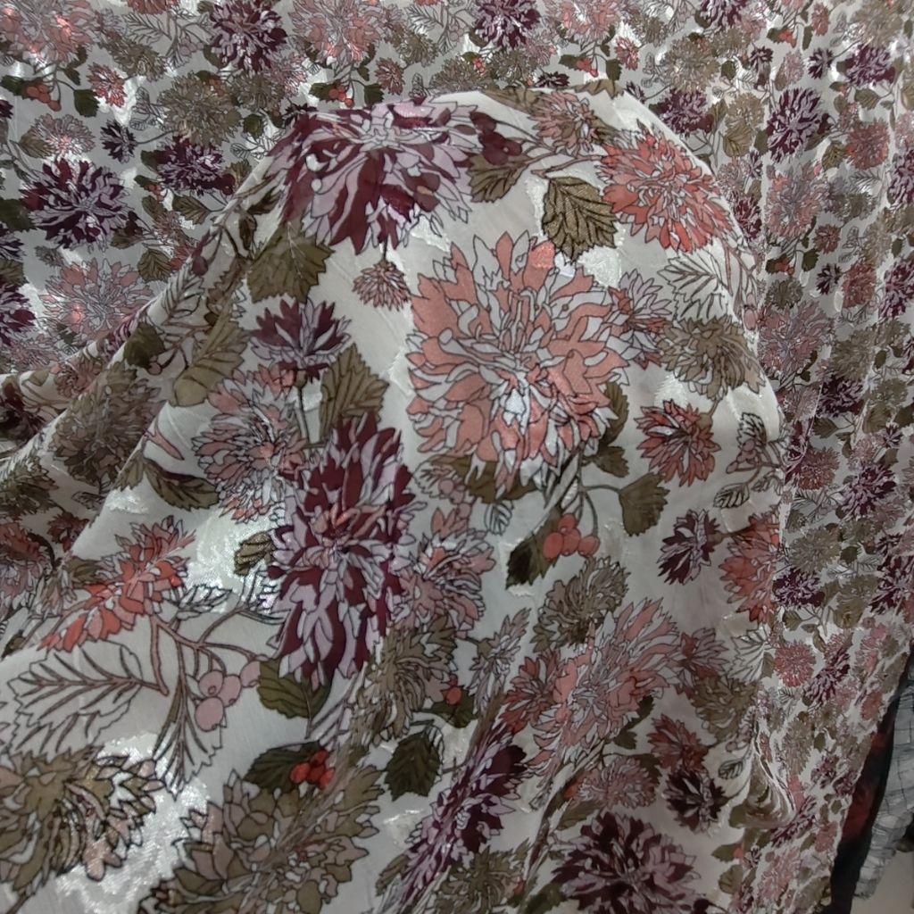 KAIN SIFON URAGIRI PREMIUM MOTIF BUNGA BESAR - KAIN SIFON RUBIAH PREMIUM MOTIF KEMBANG BESAR - KAIN 