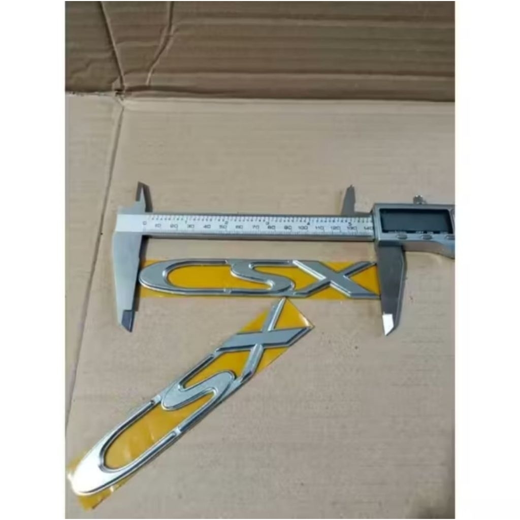 Emblem Tulisan CSX Daihatsu Taruna Silver Crhome