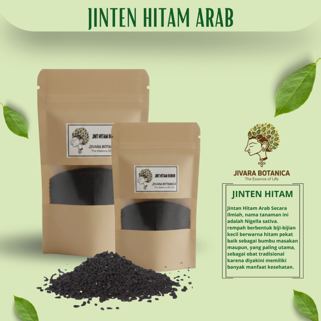 Jivara Botanica - Jinten Hitam Arab Bubuk 10 gram
