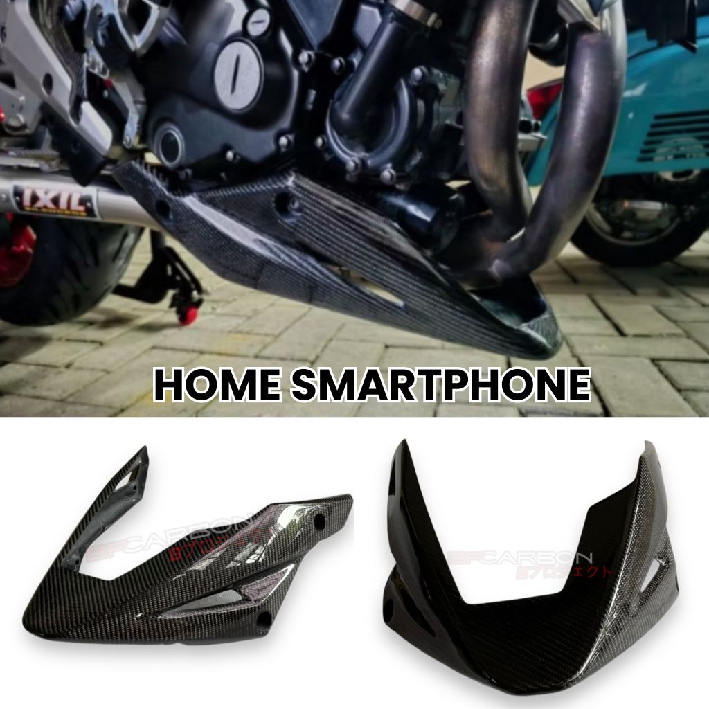 Undercowl Cover Engine Kawasaki ER6 ER6N Carbon Kevlar