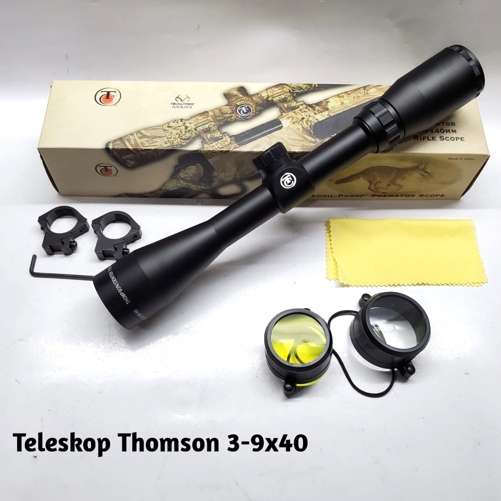 Telescope Thomson Predator 3-9x40 Kaca Pembesar Tele-Kop Thomson Termurah Bisa COD
