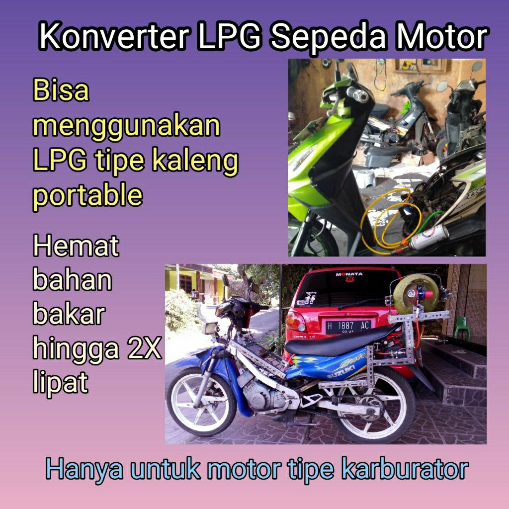 Konverter gas LPG untuk sepeda motor