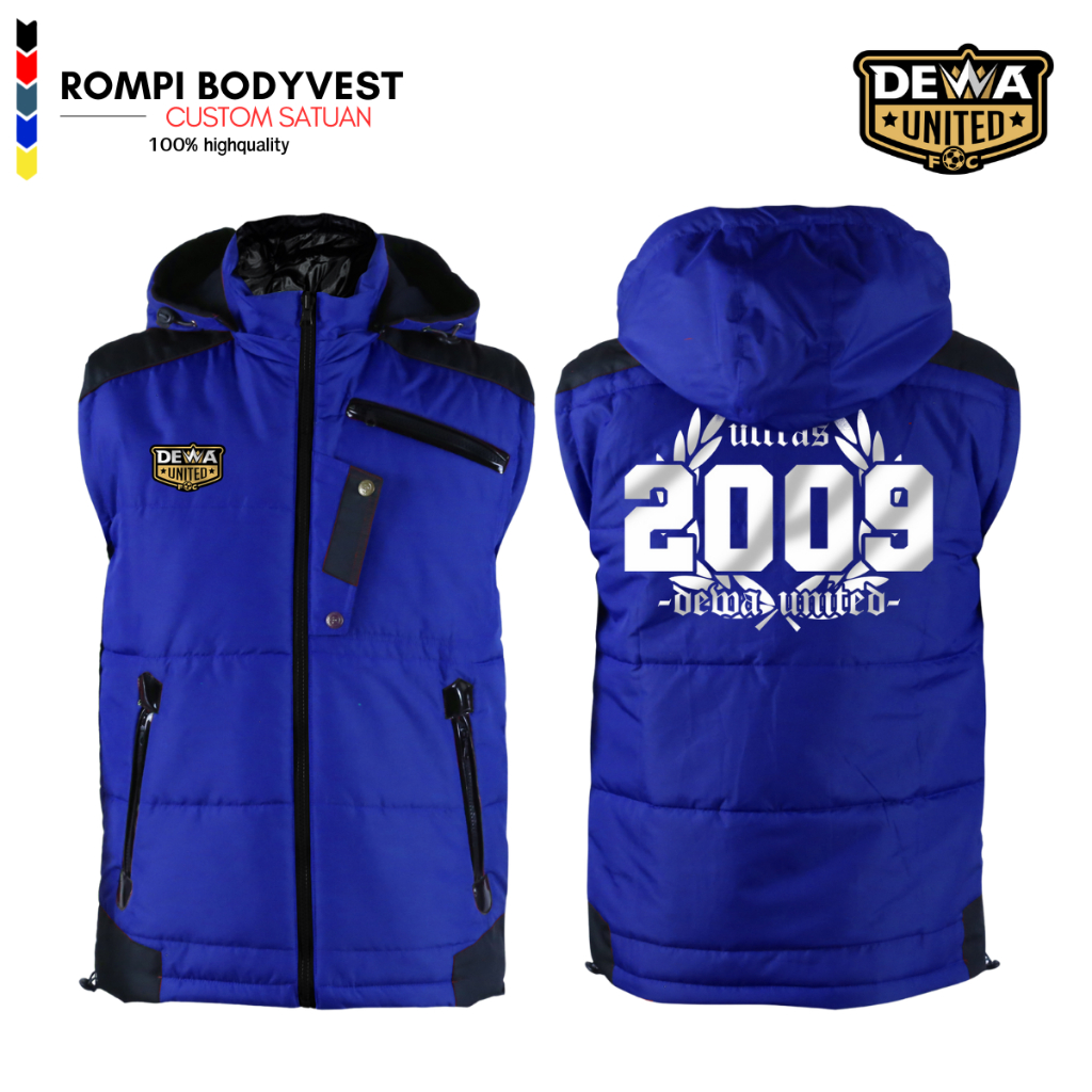 ROMPI JAKET BOLA LOGO DEWA UNITED ROMPI SUPORTER DEWA FC