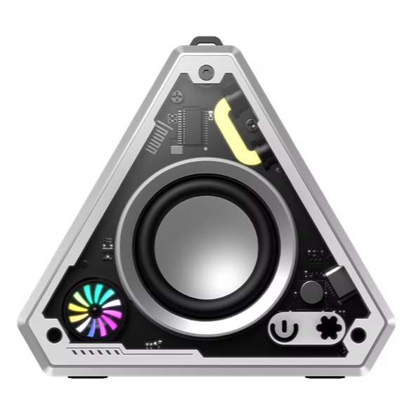 VIVAN Bluetooth Speaker Mecha Transparant RGB TWS Interkoneksi BT 5.4